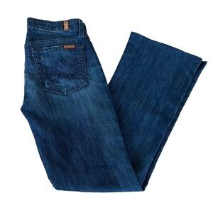 7 for all Mankind A Pocket Dark Wash Jeans Dark Wash Size 27 GUC READ